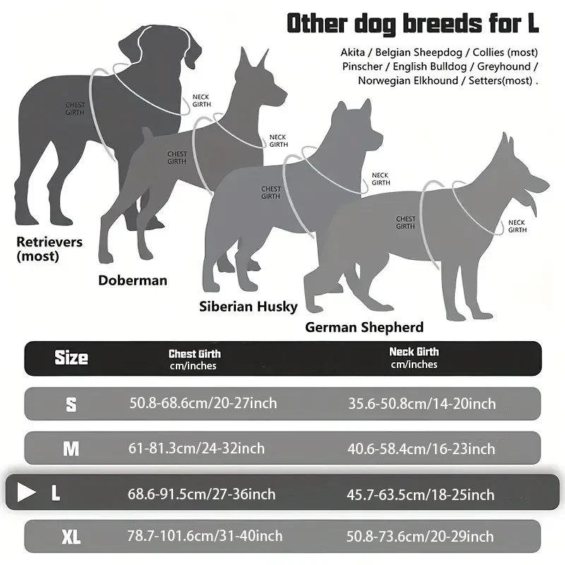 Heavy Duty Tactical Dog Harness | No-Pull Vest for Large Breeds